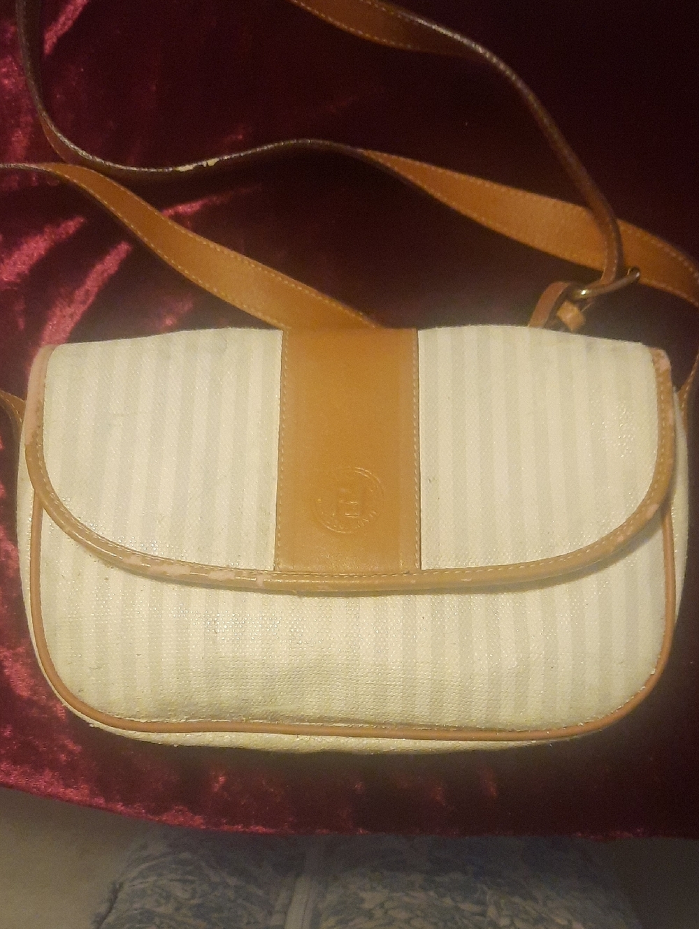 Fendi Striped Crossbody
